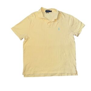 Polo by Ralph Lauren Men's Light Yellow Polo Shirt